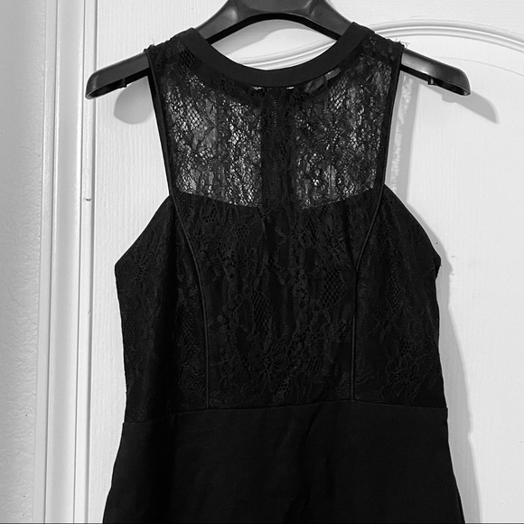 NWT Sanctuary Sleeveless, Lace Top, Zip-up, Black Bodycon Dress 🖤 Size M - Picture 4 of 11